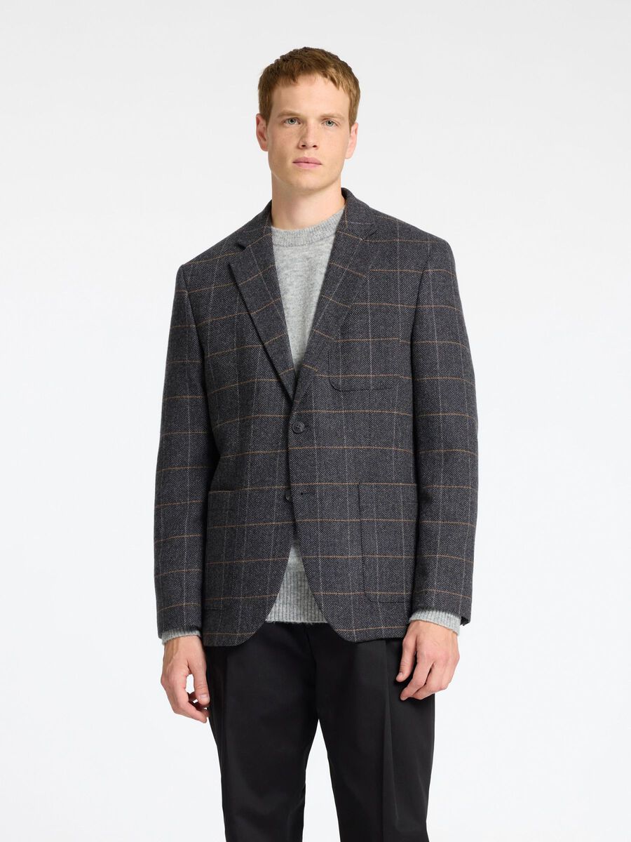 Selected SLIM FIT WOLMIX BLAZER, Grey, highres - 16094329_Grey_1115784_003.jpg