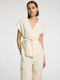 100% LEINEN TANKTOP, Birch, highres