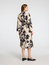 PRINTED SHIRT DRESS, Birch, highres