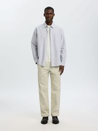 OXFORD LONG SLEEVED SHIRT, Bright White, highres