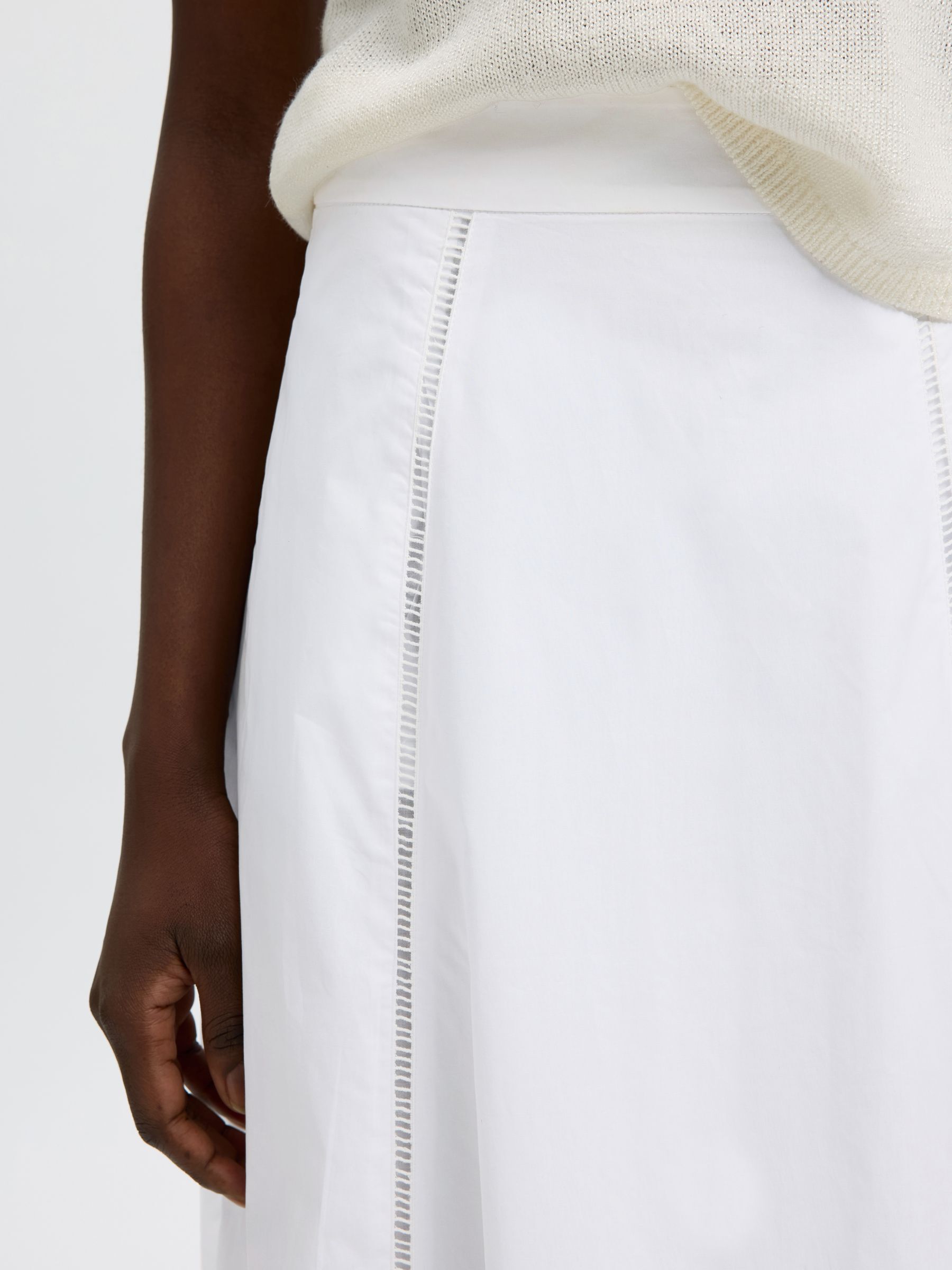 BAUMWOLL MAXIROCK, Bright White, highres