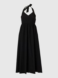 ÄRMELLOSES NECKHOLDERKLEID, Black, highres