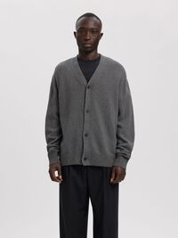 BOUCLÉ KOFTA, Choal Grey, highres