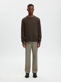 WOOL BLEND RELAXED FIT JUMPER, Demitasse, highres