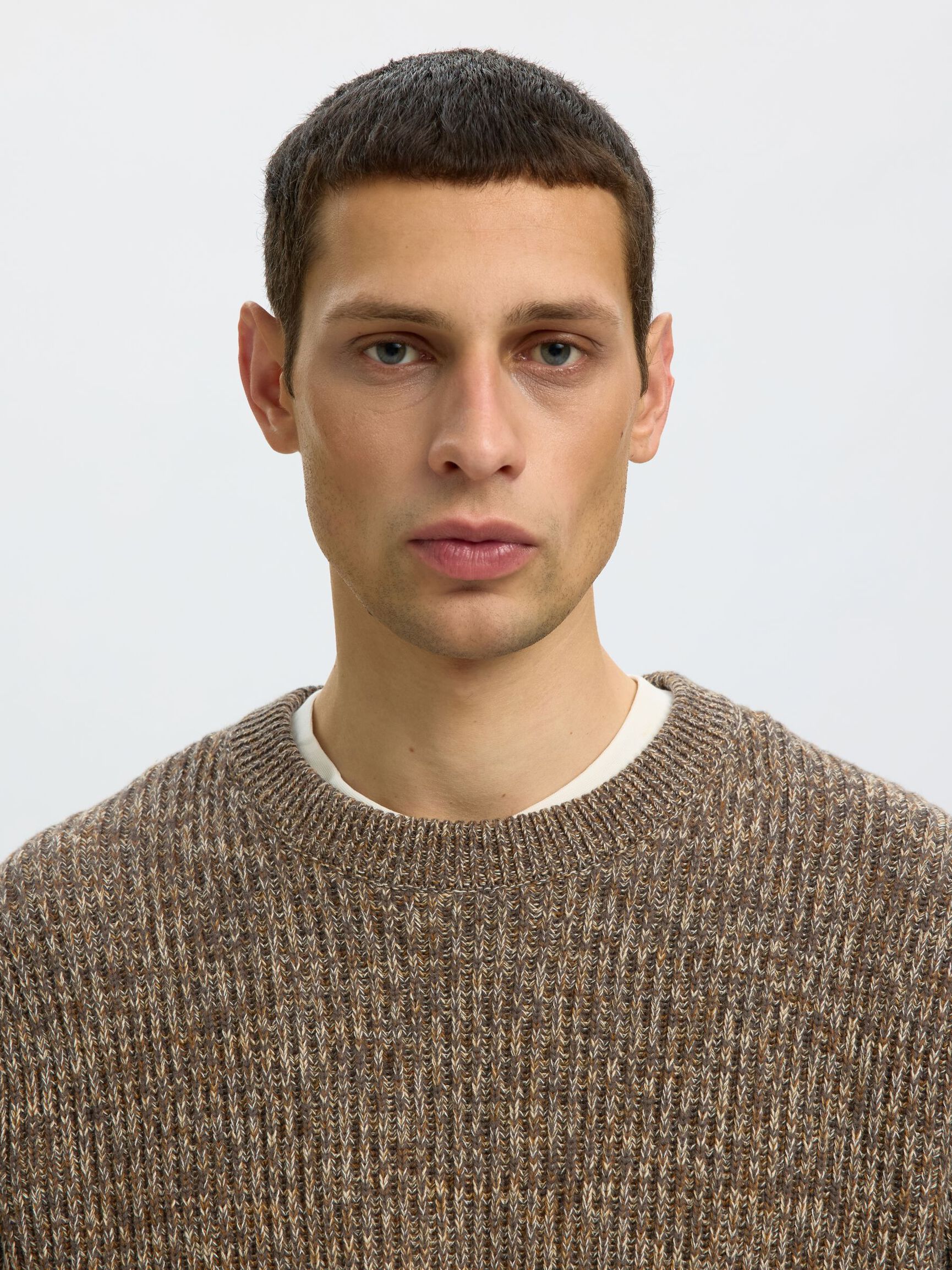100% COTTON PULLOVER, Turkish Coffee, highres