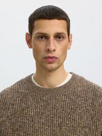 100% COTTON PULLOVER, Turkish Coffee, highres
