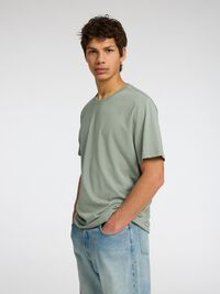 COTTON SLUB T-SHIRT, Iceberg Green, highres