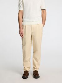 CORTE RELAJADO PANTALONES CROPPED, Fog, highres