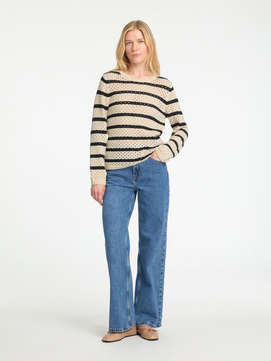 Selected GESTREIFTER STRICKPULLOVER, Birch, highres - 16097794_Birch_1185037_005.jpg