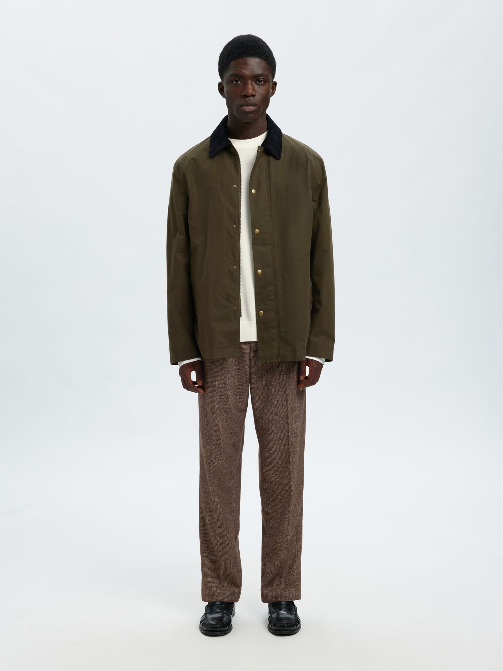 BAUMWOLL PULLOVER, Egret, highres