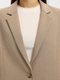 VISCOSEMIX RELAXED BLAZER, Camel, highres