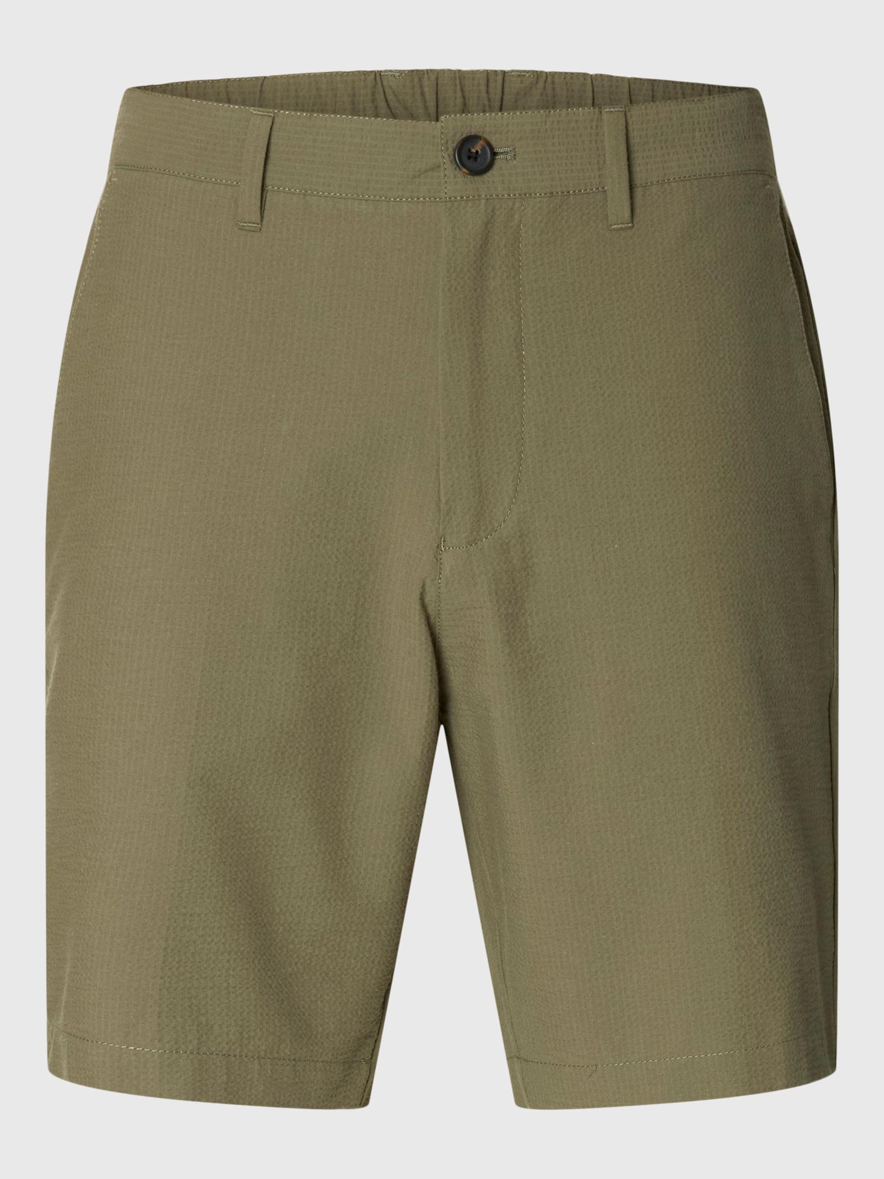 SEERSUCKER SHORTS, Deep Lichen Green, highres