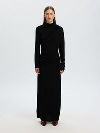 VESTITO LUNGO, Black, highres