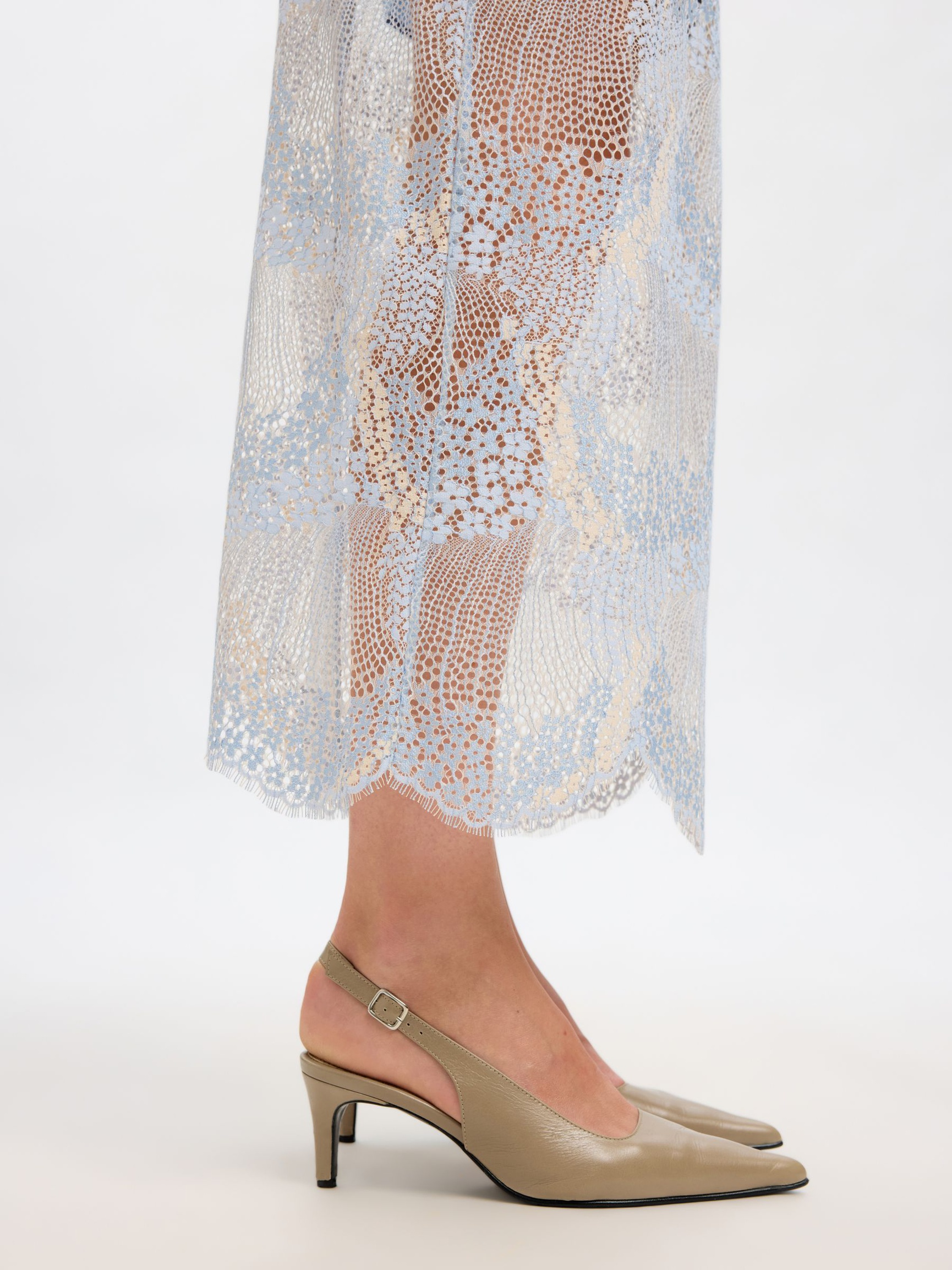 KANT MIDDELLANGE ROK, Cashmere Blue, highres