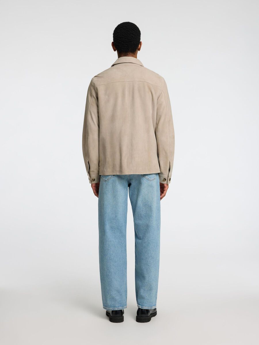 Selected 100% SUEDE OVERSHIRT, Incense, highres - 16094769_Incense_004.jpg