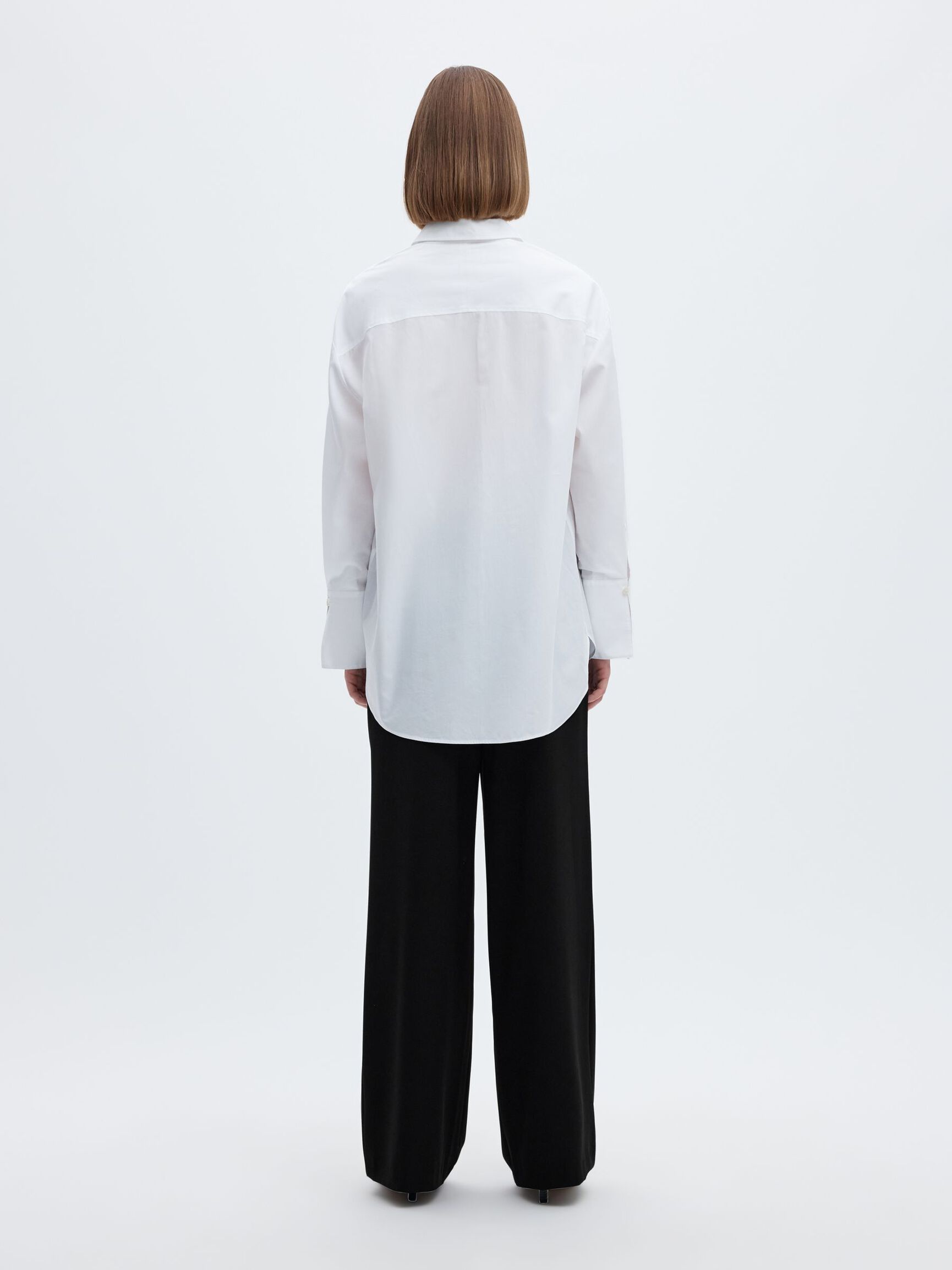 CLASSIC WIDE-LEG TROUSERS, Black, highres