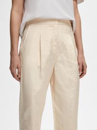 CINTURA ALTA PANTALONES DE PERNERA RECTA, Sandshell, highres