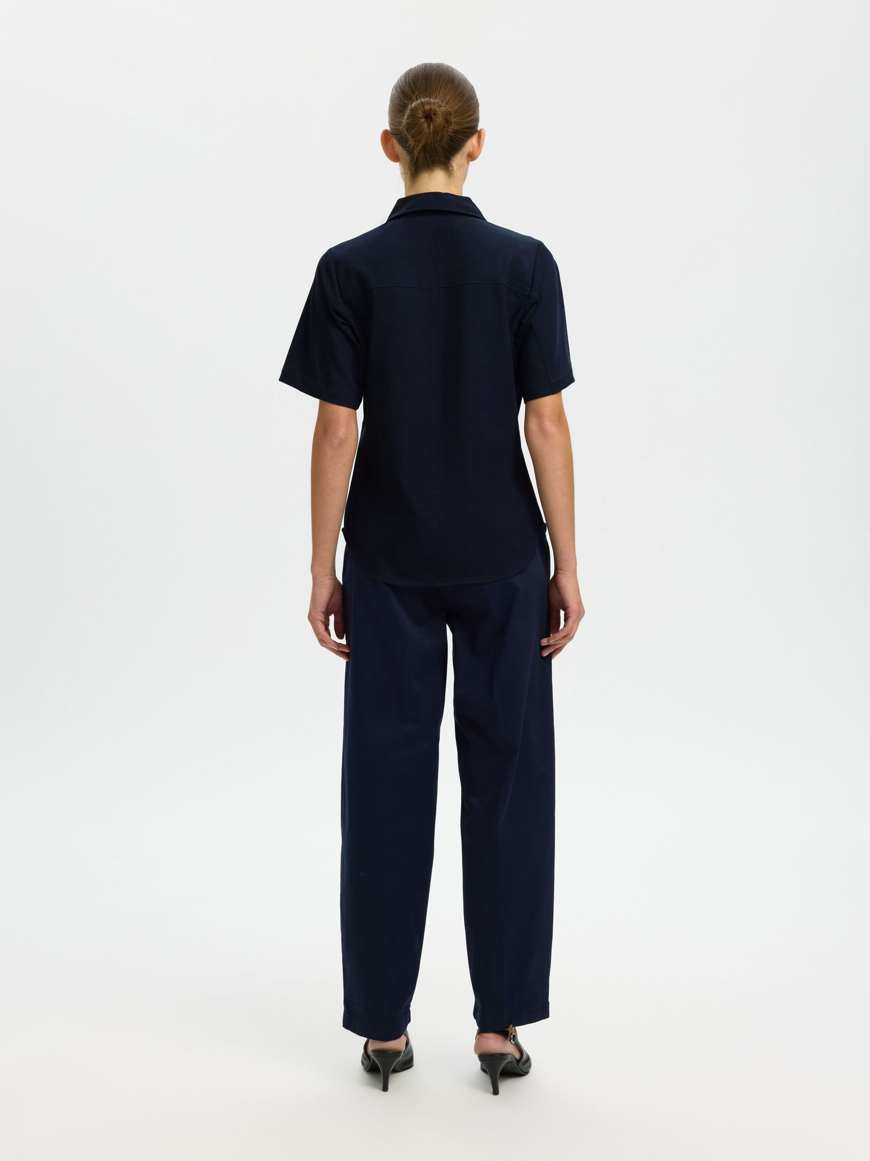 ZIPPED SHIRT, Dark Sapphire, highres