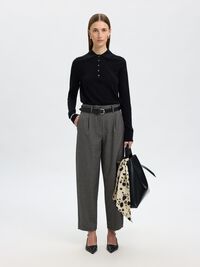 VISKOSEMIX BARREL FIT HOSEN, Black, highres