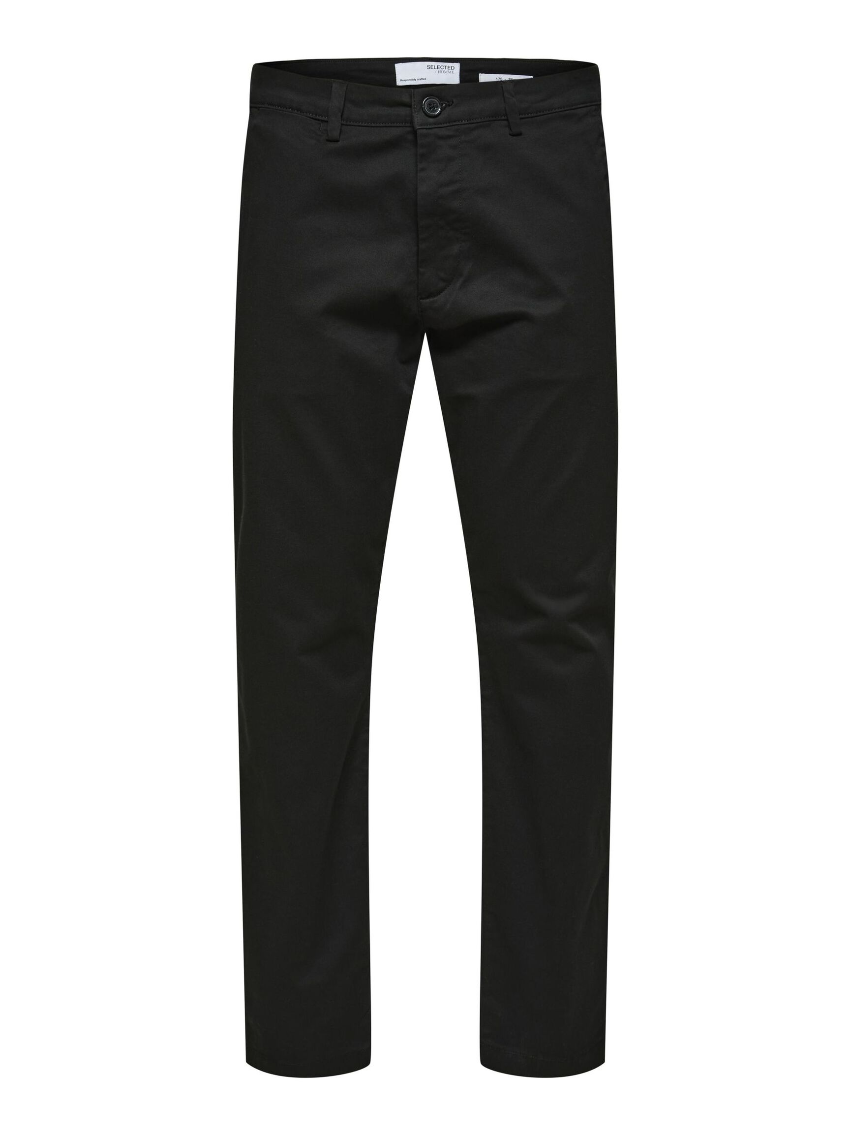 175 SLIM FIT FLEX CHINO, Black, highres