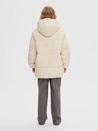 ADJUSTABLE PUFFER JACKET, Sandshell, highres