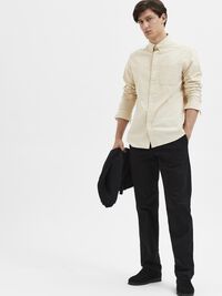 196 JAMBE DROITE CHINOS, Black, highres