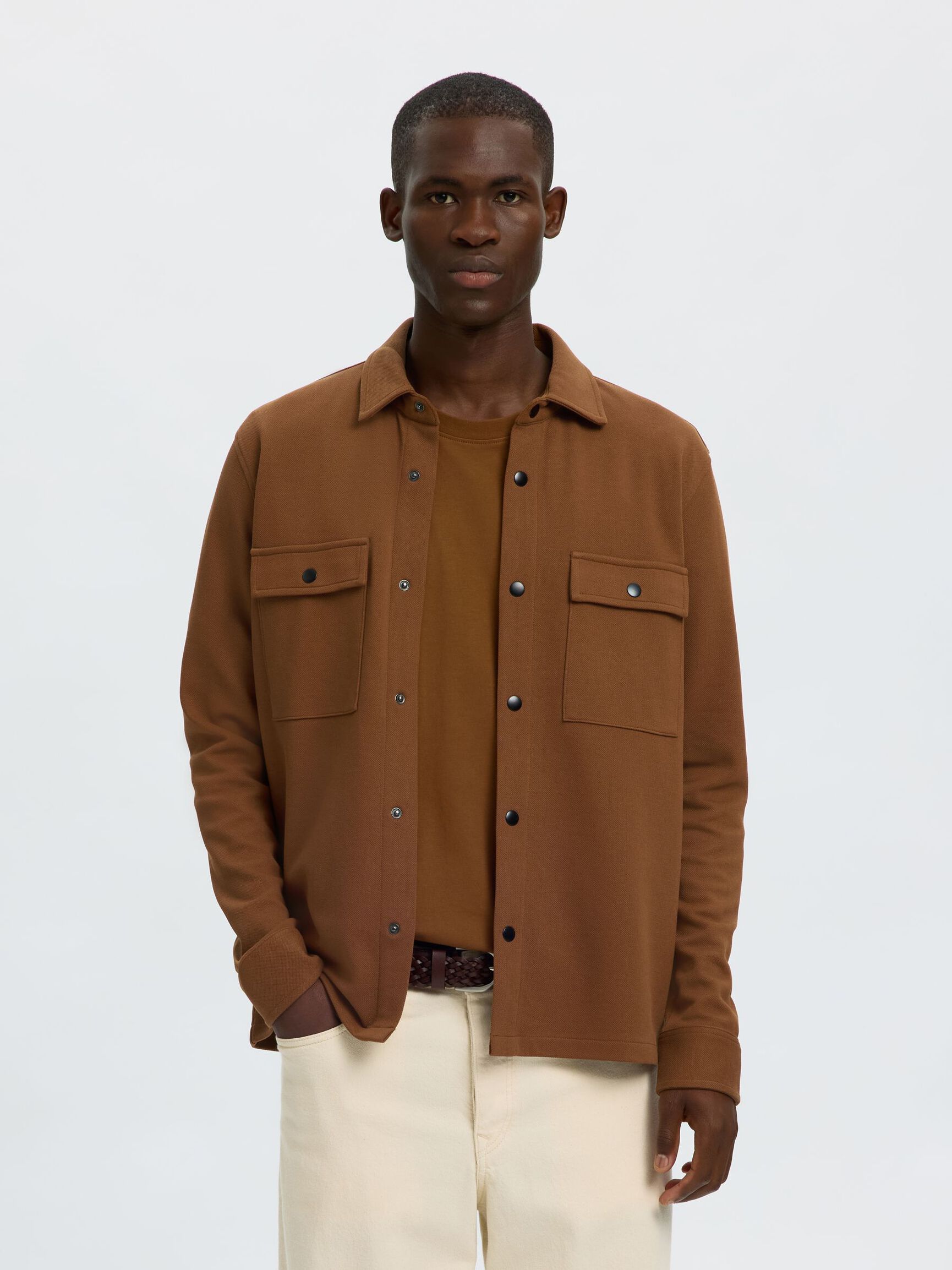CLASSIC OVERSHIRT, Toffee, highres