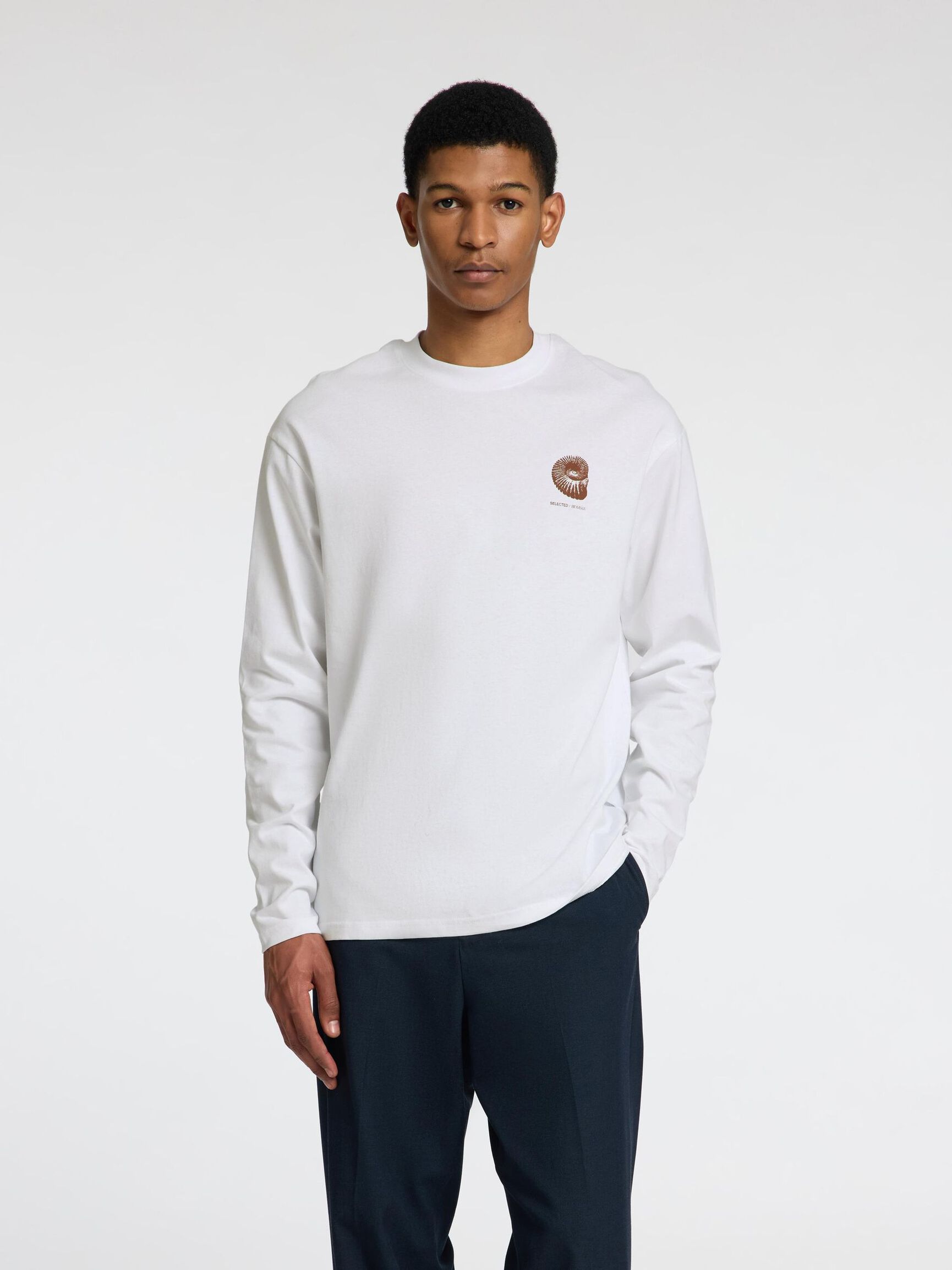 PRINT LONGSLEEVE, Bright White, highres