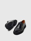 Selected LEATHER MOC-TOE SHOES, Black, highres - 16098507_Black_004.jpg