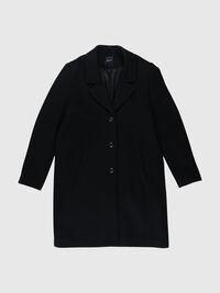 SINGLE-BREASTED COAT, Black, highres