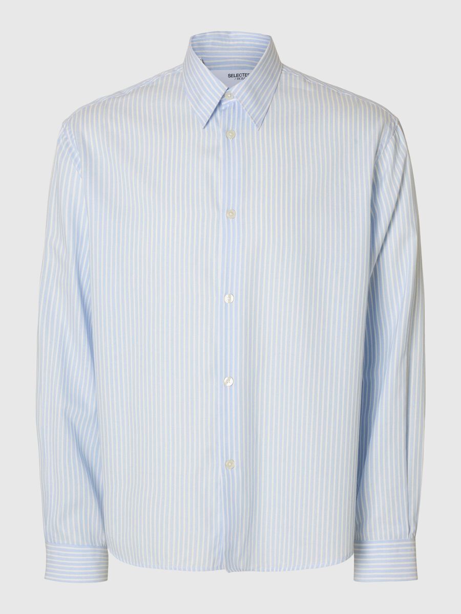 Selected RELAXED FIT  SHIRT, Light Blue, highres - 16097685_LightBlue_1183900_001.jpg
