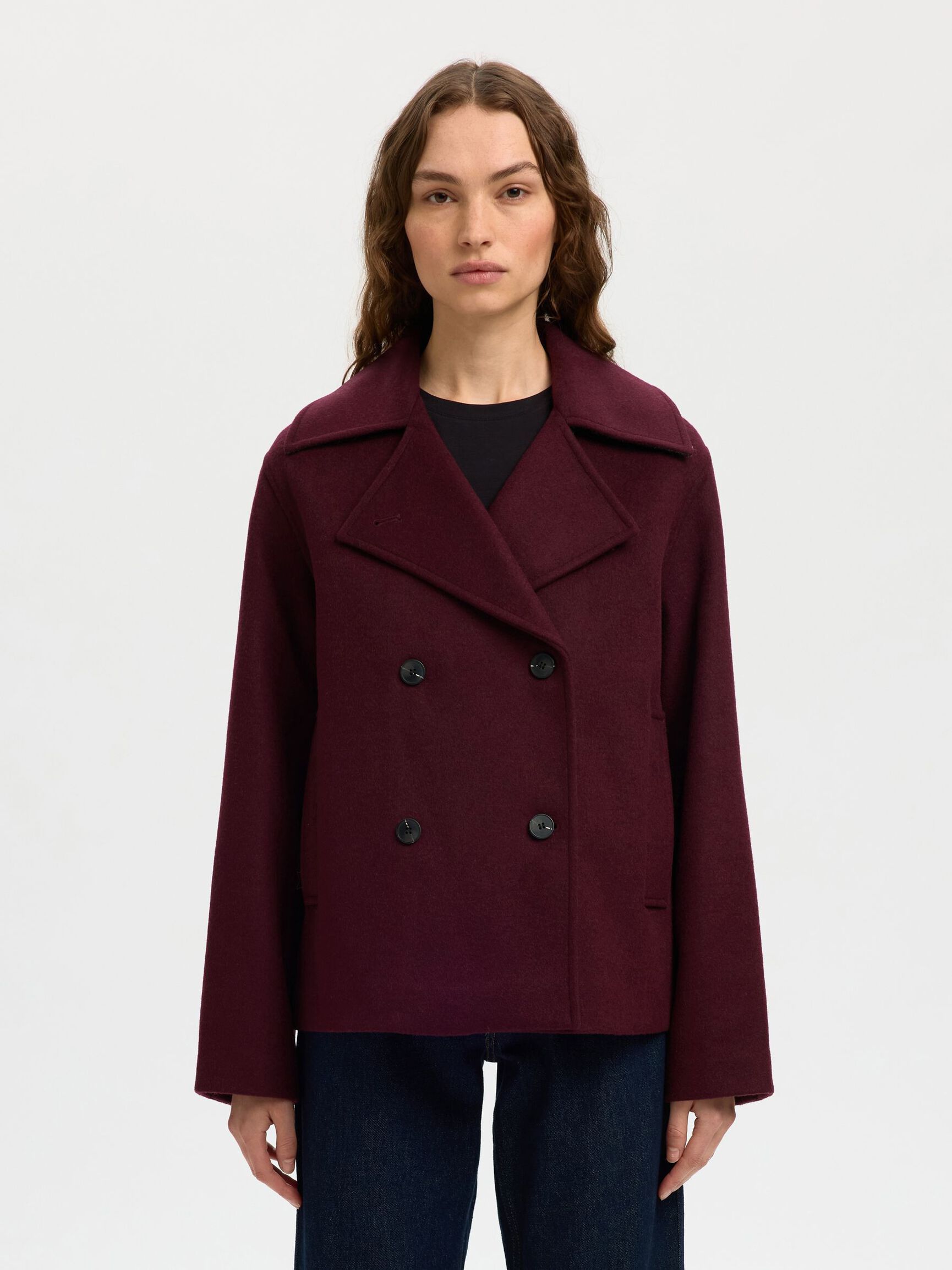 WOOL BLEND JACKET, Fig, highres