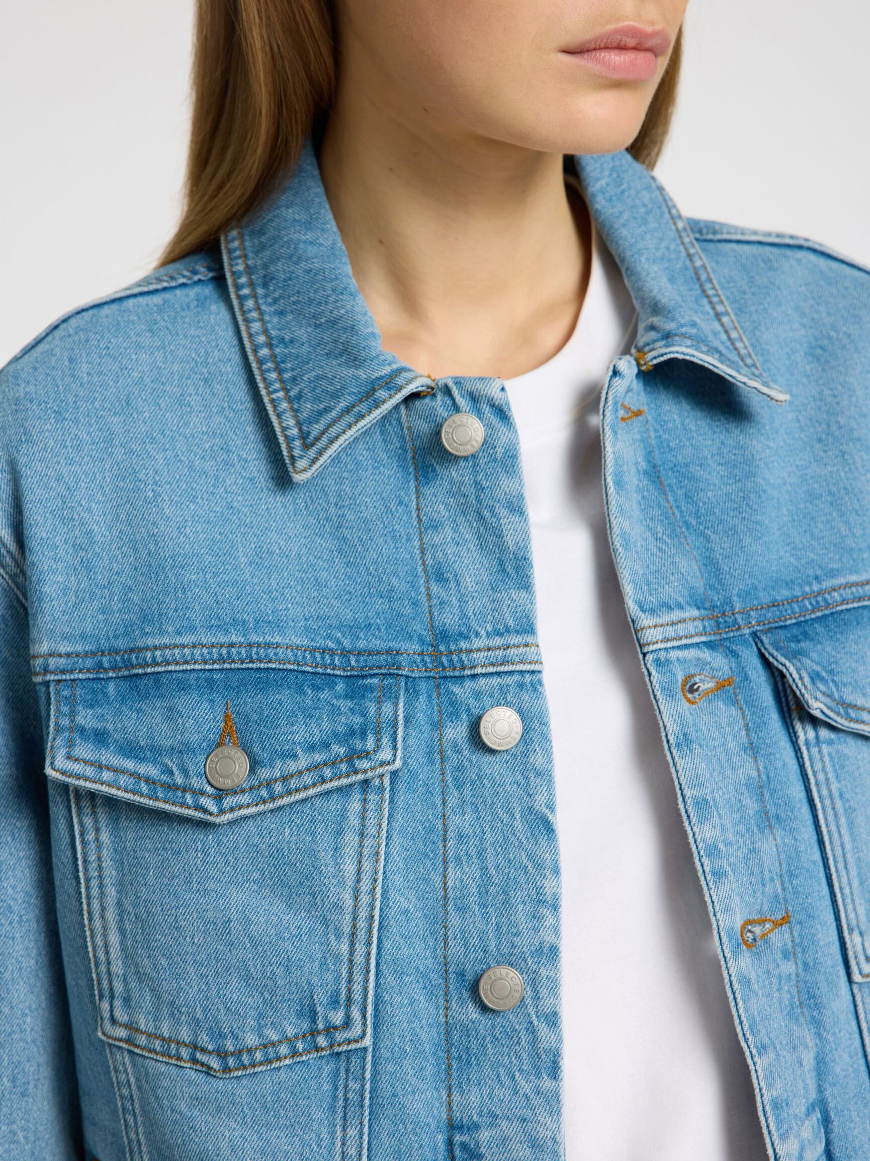 HELLBLAUE JEANSJACKE, Light Blue Denim, highres