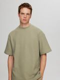 Selected RELAXED FIT WAFFELMUSTER T-SHIRT, Vetiver, highres - 16096331_Vetiver_008.jpg