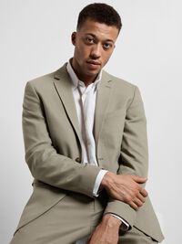 GEWEVEN WOLMIX BLAZER, Vetiver, highres
