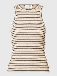 GESTREIFTE TANKTOP, Oatmeal, highres
