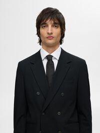 PLAIN TIE, Black, highres