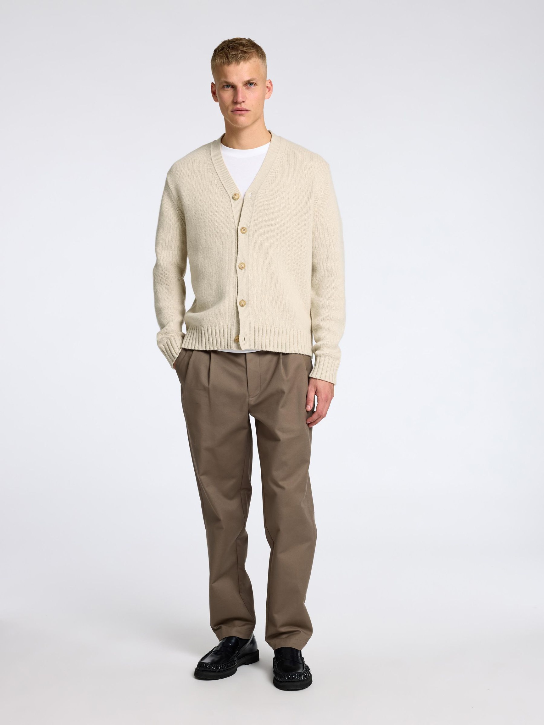 CARDIGAN, Oatmeal, highres