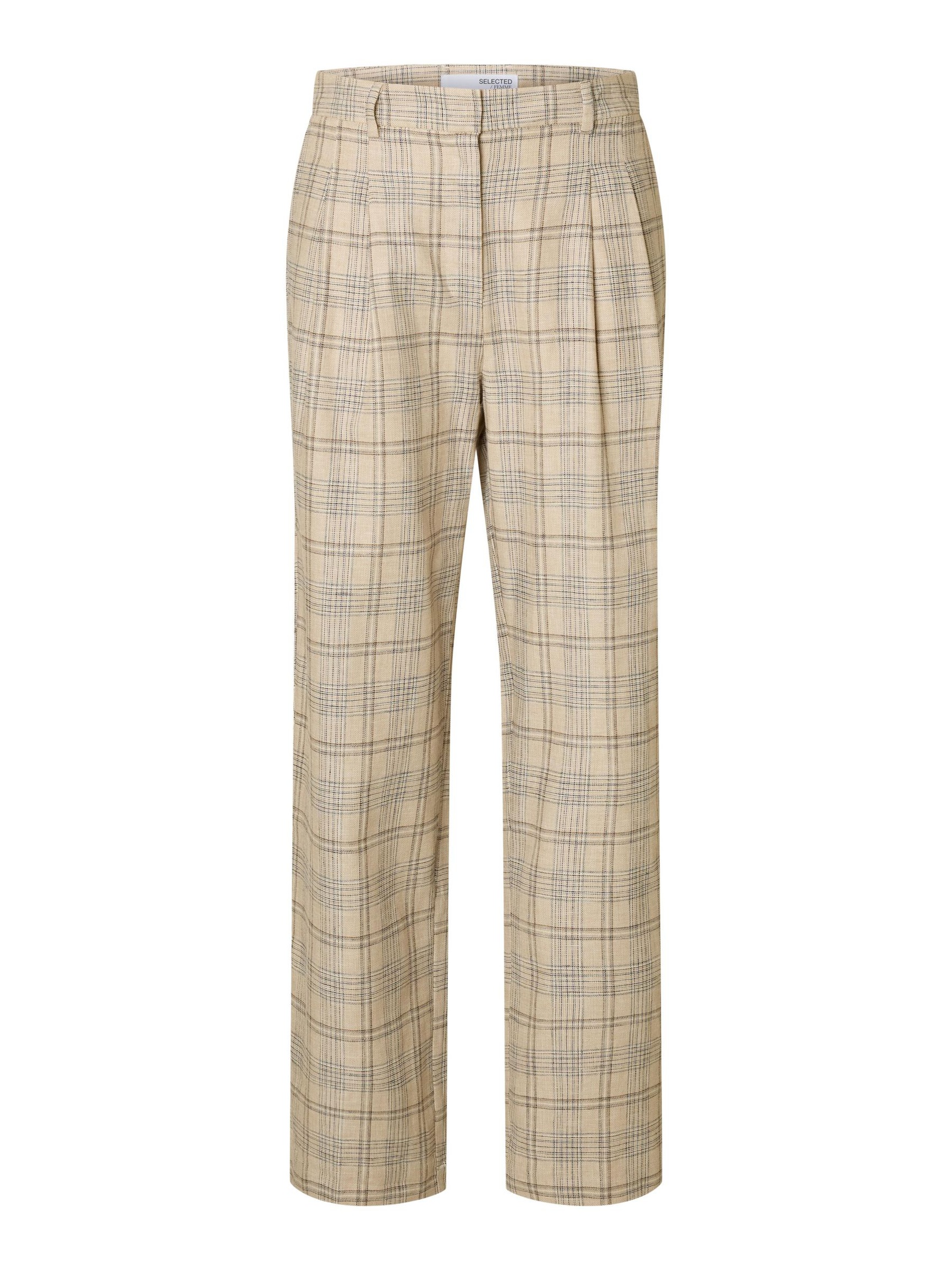 PANTALONI GAMBA AMPIA, Bleached Sand, highres