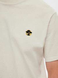 GEBORDUURD T-SHIRT, White Alyssum, highres