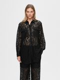 Selected LONG-SLEEVED LACE SHIRT, Black, highres - 16093502_Black_003.jpg