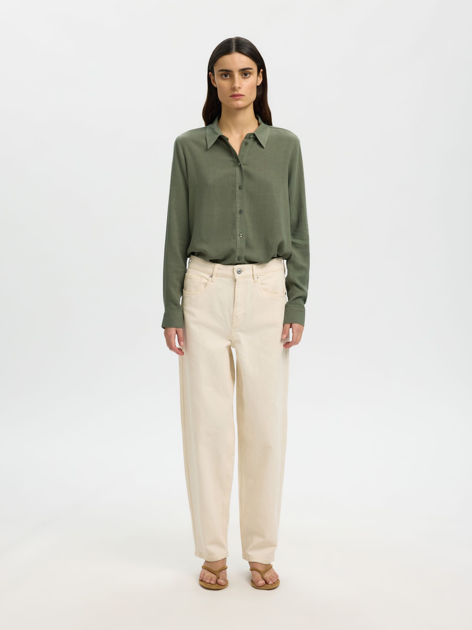 KOSZULA, Deep Lichen Green, highres