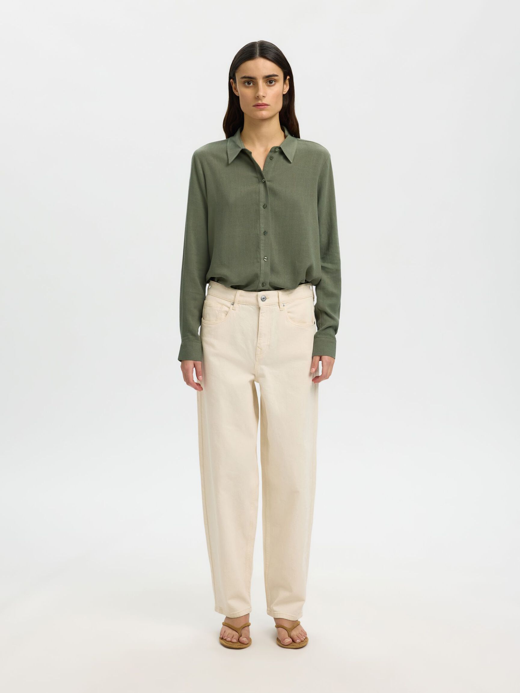 KOSZULA, Deep Lichen Green, highres