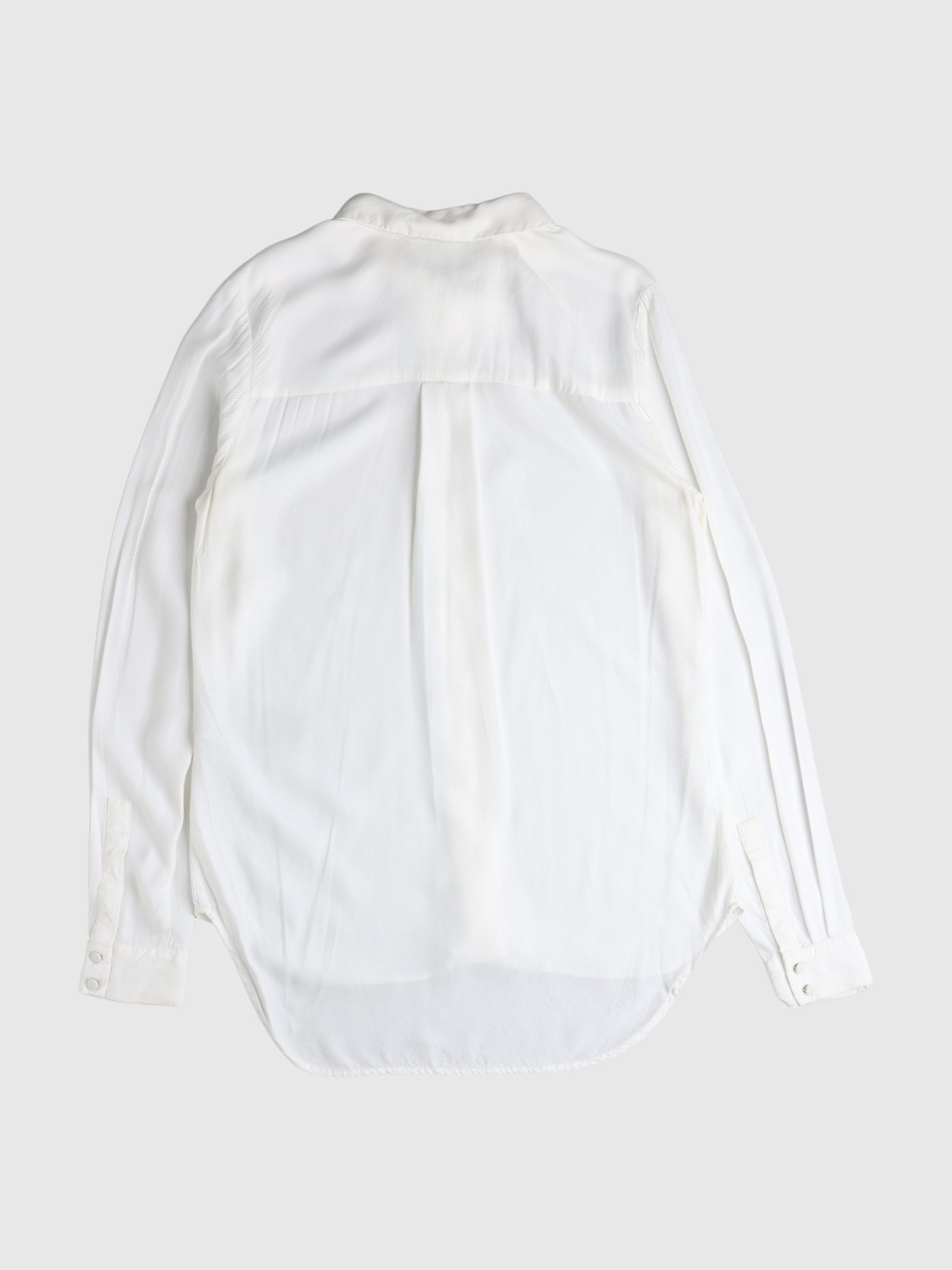 HIDDEN PLACKET SHIRT, Snow White, highres