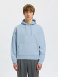 Selected 100% KATOEN HOODIE, Cashmere Blue, highres - 16100000_CashmereBlue_003.jpg