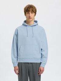 100% BOMULD HOODIE, Cashmere Blue, highres