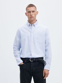 OXFORD LONG SLEEVED SHIRT, Skyway, highres