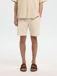 REGULAR FIT SHORTS, Oatmeal, highres