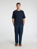 Selected RELAXED FIT T-SHIRT MIT RUNDHALSAUSSCHNITT, Outer Space, highres - 16099030_OuterSpace_005.jpg