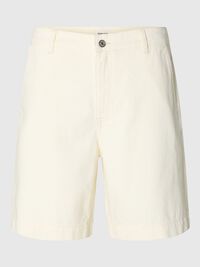 LOOSE FIT DENIM SHORTS, Ecru, highres